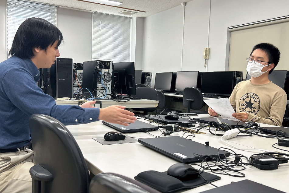 インタビュー風景